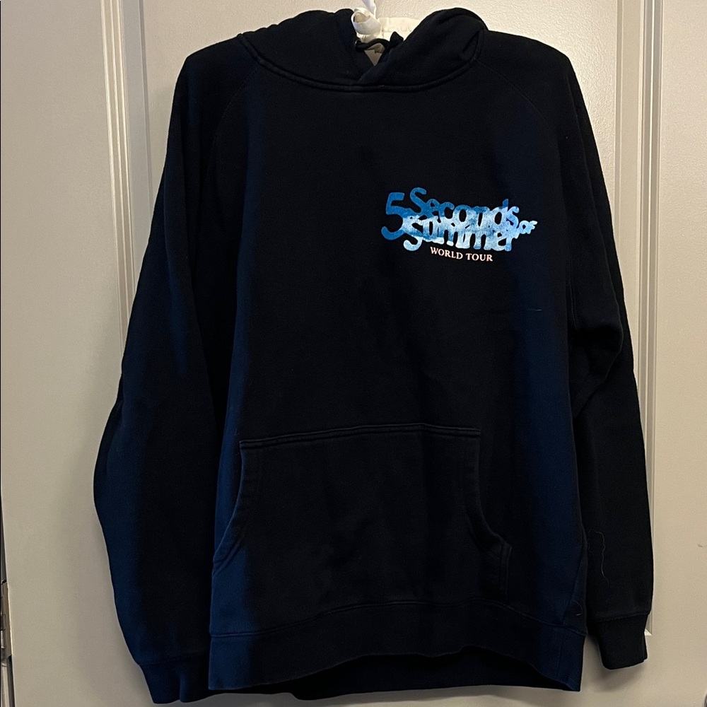 5 Seconds of Summer Tour Merch Hoodie | Black | L